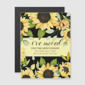 Chic Sunflower Waterverf Floral Black Ik heb me ve (Voorkant / Achterkant)