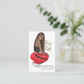 Chic Swag Baas Personal Trainer Visitekaartje (Staand voorkant)