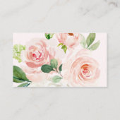 Chic Swan Princess Blush Gouden Bloemen Luier Raff Informatiekaartje (Achterkant)