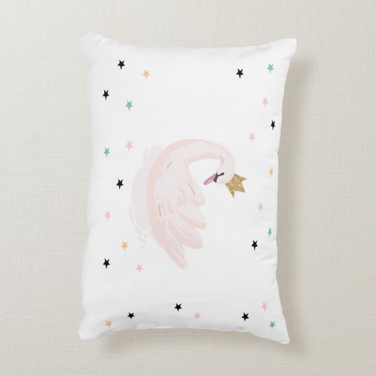 Chic Swan, sterren, prinses Accent Kussen (Achterkant (Verticaal))
