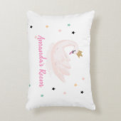 Chic Swan, sterren, prinses Accent Kussen (Voorkant(Verticaal))