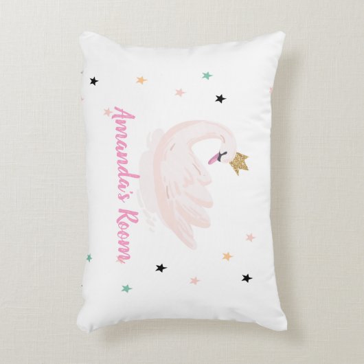 Chic Swan, sterren, prinses Accent Kussen (Voorkant(Verticaal))