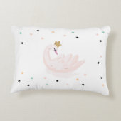 Chic Swan, sterren, prinses Accent Kussen (Achterkant)