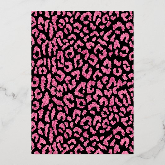 Chic Sweet 16 Luipaard Print Verjaardag Zilver Folie Uitnodiging (Achterkant)