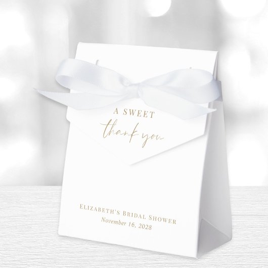 Chic Sweet Dank Je Wit Goud Bruidsfeest Bedankdoosjes