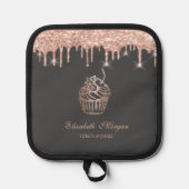 Chic Sweets Cupcake Roos Gold Drivers Bakery Pannenlap (Voorkant)