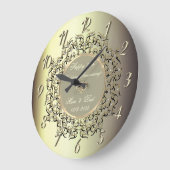 Chic Swirls Champagne 50 Wedding Jubileum   Grote Klok (Hoek)