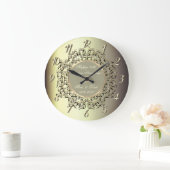 Chic Swirls Champagne 50 Wedding Jubileum   Grote Klok (Huis)