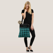 Chic Swirls Monogrammed Canvas tas (Op model)
