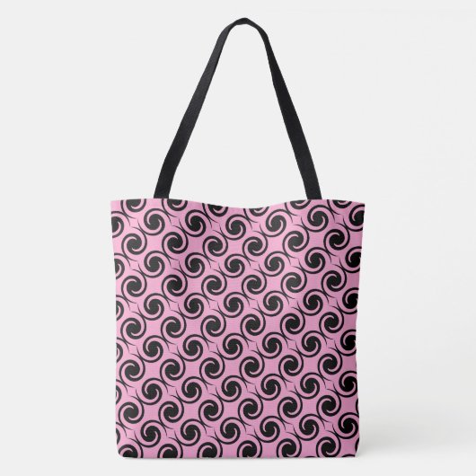 Chic Swirls Monogrammed Canvas tas (Achterkant)