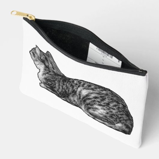 Chic Tabby Texture Pouch Etui (Open)