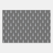 Chic Tartan Blue Grey Black Pattern Inpakpapier Vel (Voorkant 3)