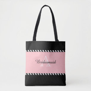 CHIC TAS_MODERN BRUILOFT BLUSH/ZWART/WIT TOTE BAG
