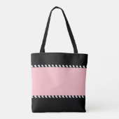 CHIC TAS_MODERN BRUILOFT BLUSH/ZWART/WIT TOTE BAG (Achterkant)