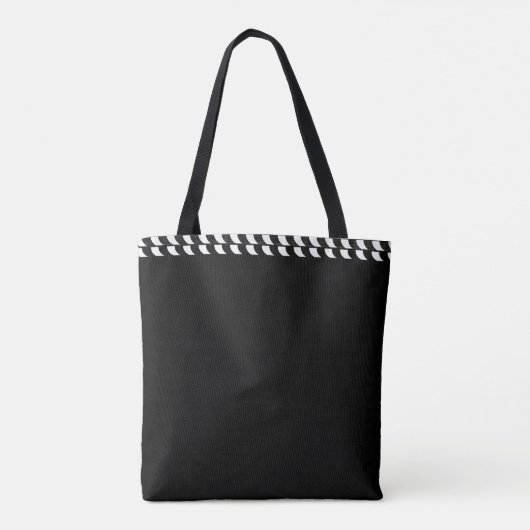 CHIC TAS_MODERN WEDDING BLACK & WHITE TOTE BAG (Achterkant)