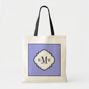 CHIC TAS_PERIWINKLE/WITTE/ZWART TOTE BAG