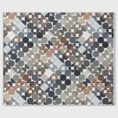 Chic Taupe Beige Grey Tan Brown Circles Patroon Cadeaupapier (Vlak)