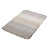 Chic Taupe, Cream en Grey Striped Badmat (Gekanteld)