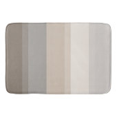 Chic Taupe, Cream en Grey Striped Badmat (Voorkant)