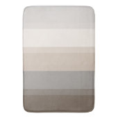 Chic Taupe, Cream en Grey Striped Badmat (Voorkant Verticaal)