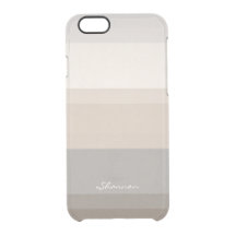 Chic Taupe, Cream en Grey striped iPhone 6 hoesje