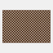 Chic Taupe Gray Tan Brown Polka Dots Patroon Inpakpapier Vel (Voorkant 3)
