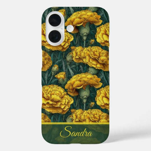 Chic Teacher Appreciation Gift Carnation Floral Case-Mate iPhone Case (Achterkant)