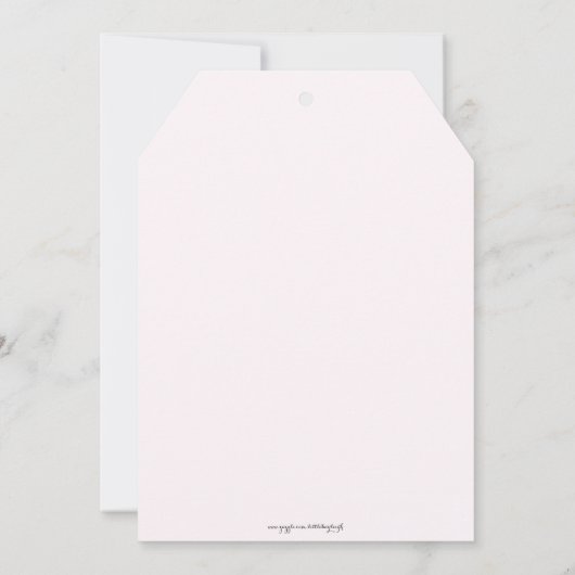 Chic Teacup Vrijgezellenfeest Tea Party nodigt uit Kaart (Achterkant)