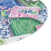 Chic Tegel Bams Kraken Snacks Aangepaste Mahjong Snijplank (Hoek)