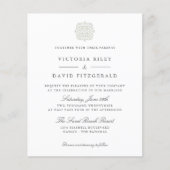 Chic-Tegels elegant tijdloze budgetbruiloft (Voorkant)