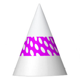Chic  Tegelwerk Roze Centrum Streep op Wit Feesthoedjes