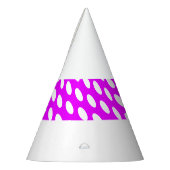 Chic  Tegelwerk Roze Centrum Streep op Wit Feesthoedjes (Links)