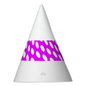 Chic  Tegelwerk Roze Centrum Streep op Wit Feesthoedjes (Rechts)