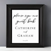 Chic Teken alstublieft ons Poster voor het gastenb