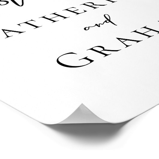 Chic Teken alstublieft ons Poster voor het gastenb (Hoek)