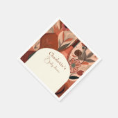 chic Terracotta boho baby shower Servet (Hoek)