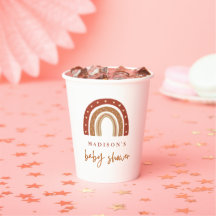 Chic Terracotta Boho Rainbow Baby shower