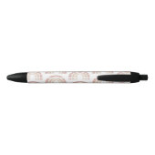 Chic Terracotta Boho Rainbow Dank je cadeautje Zwarte Inkt Pen (Achterkant)