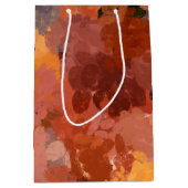 Chic Terracotta Rust Trendy Bruin Abstract Medium Cadeauzakje (Voorkant)