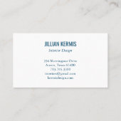 Chic terrazzo elegant roze blauw CUSTOM Visitekaartje (Achterkant)