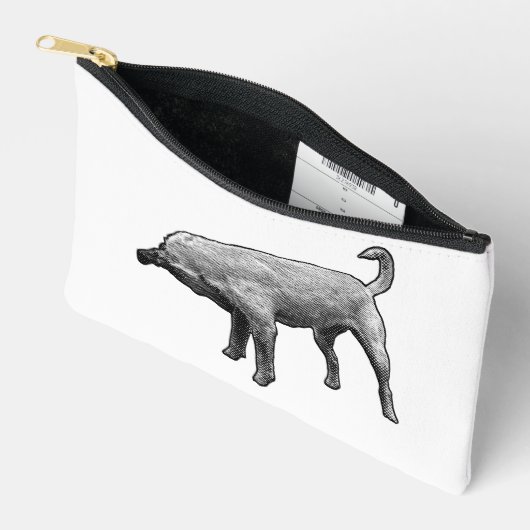 Chic Terrier Texture Pouch Etui (Open)