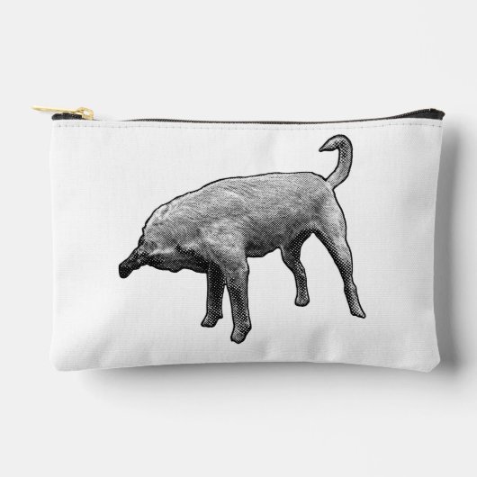 Chic Terrier Textuur Portemonnee Etui (Voorkant)