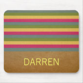 Chic Textured Stripes Mousepad Muismat (Voorkant)