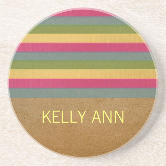 Chic Textured Stripes Onderzetter (Voorkant)