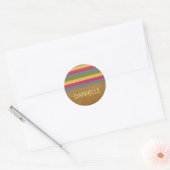 Chic Textured Stripes Stickers (Envelop)