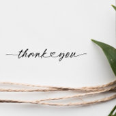 Chic Thank You | Script Heart Rubberstempel