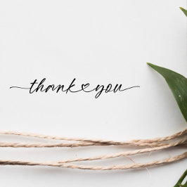 Chic Thank You | Script Heart Rubberstempel