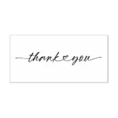 Chic Thank You | Script Heart Rubberstempel (Afrduk)