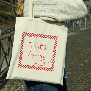 Chic 'That's Amore' Italiaans thema aanpasbaar Tote Bag