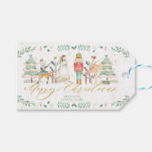 Chic The Nutcracker Ballet Merry KerstGold Cadeaulabel (Voorkant (Horizontaal))